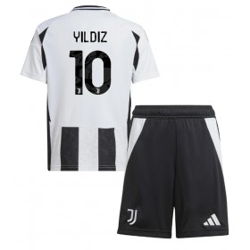 Juventus Kenan Yildiz #10 Hemmakläder Barn 2024-25 Kortärmad (+ Korta byxor)